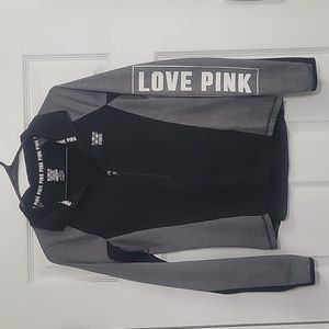 Victoria Secret Ultimate Pink Half Zip Jacket Size XS